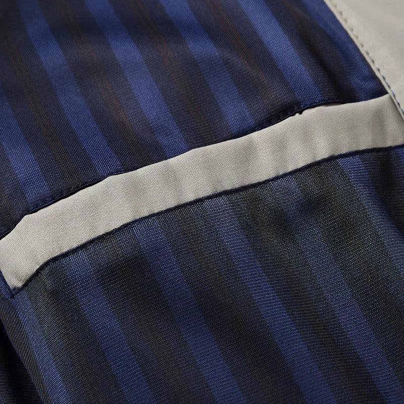 Men's Cotton Blend Bomber Polo Jacket - Lightweight Casual Business Style for Office and Social Events