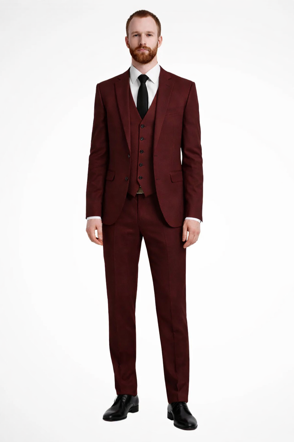 Men's Linen Three-Piece Wedding Guest Suit Set - Blazer, Trousers, Waistcoat