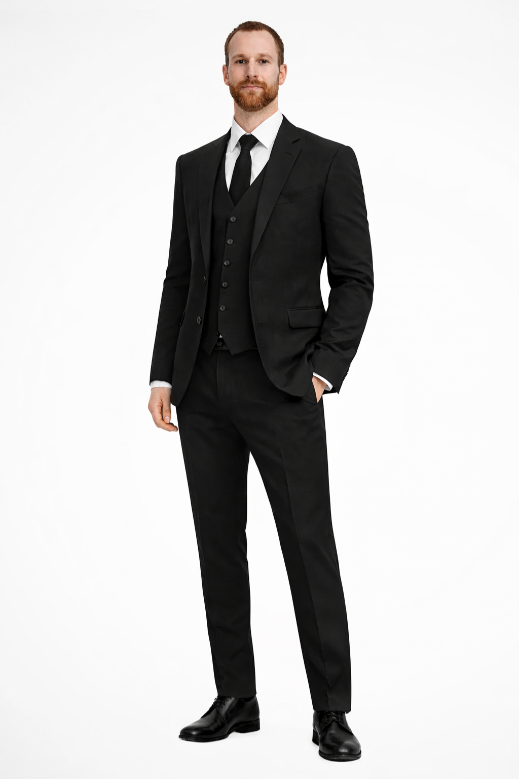 Men's Linen Three-Piece Wedding Guest Suit Set - Blazer, Trousers, Waistcoat