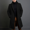 Men's Wool Long Coat | Slim Fit Stylish Outerwear | Formal and Casual Wear