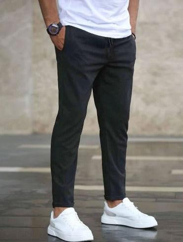Men's Luxury Stretch Pants in Soft Fabric for Casual or Formal Wear