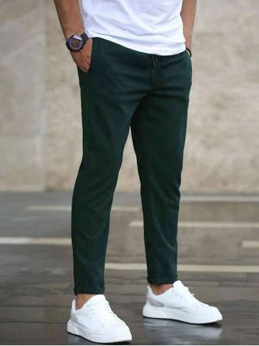 Men's Luxury Stretch Pants in Soft Fabric for Casual or Formal Wear