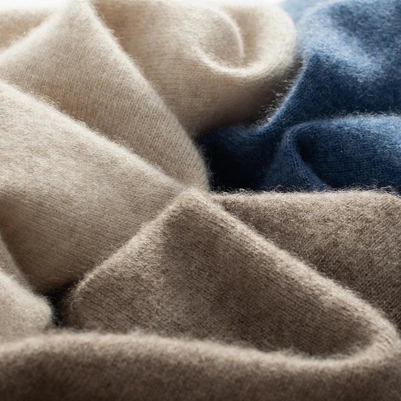 Men's Merino Wool Turtleneck Sweater for Casual or Formal Wear