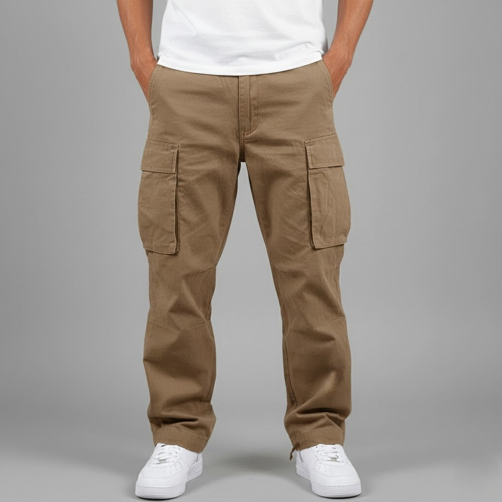 Men's Cargo Pants | Relaxed Fit, Side Pockets | Casual Streetwear for Everyday Use