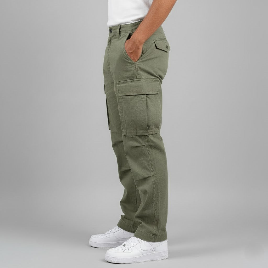 Men's Cargo Pants | Relaxed Fit, Side Pockets | Casual Streetwear for Everyday Use