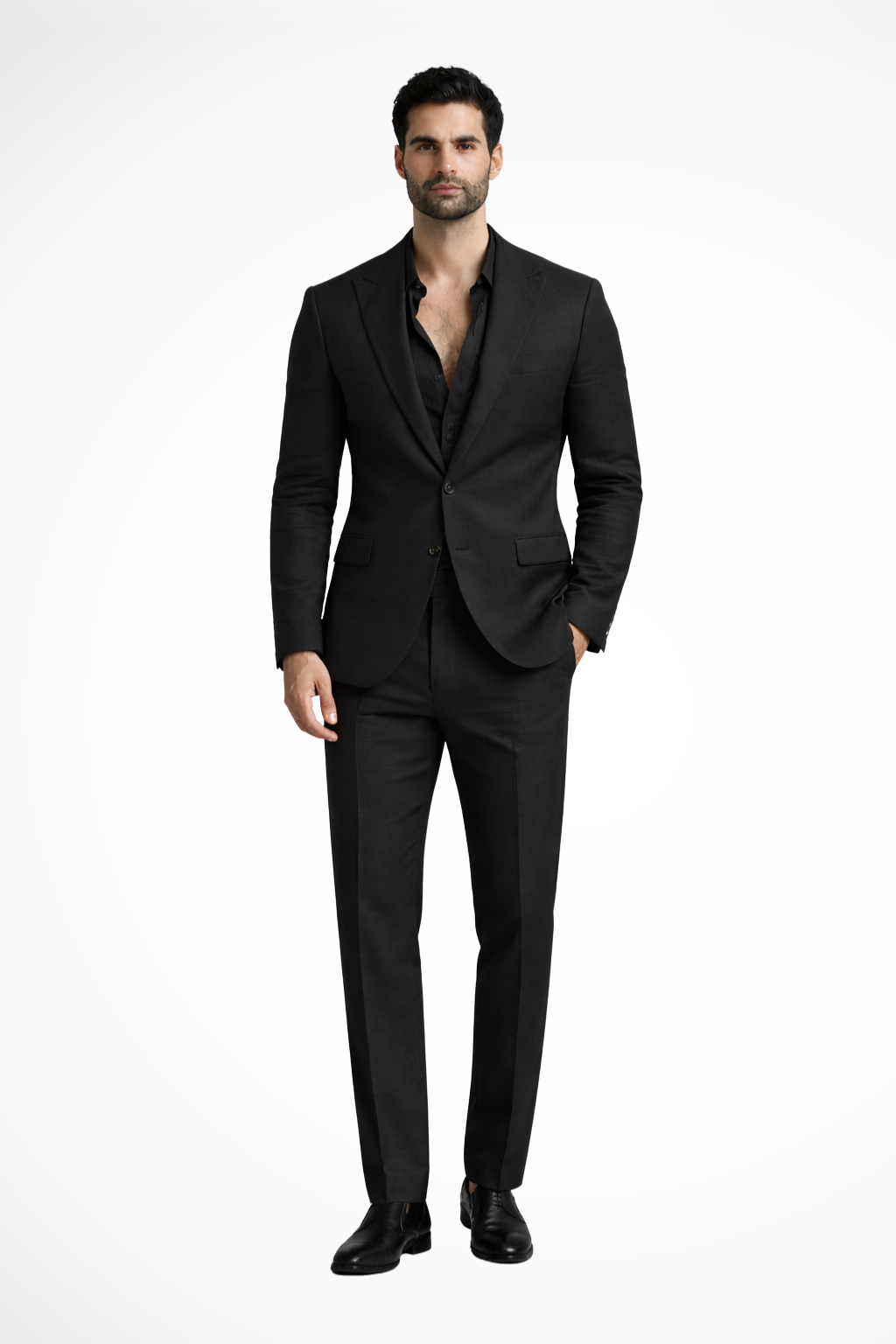 Men's Relaxed Fit Linen Suit for Summer Weddings - Comfortable Wedding Guest Attire