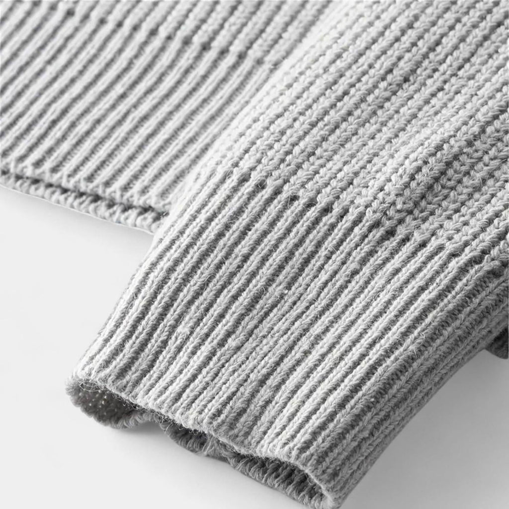 Men's Ribbed Half-Zip Sweater | Cozy Cotton Blend | Casual Fall & Winter Fashion | Comfortable Layering Option