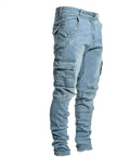Men's Slim Fit Cargo Pants | Lightweight Fabric | Urban Style | Casual Wear with Versatile Pockets