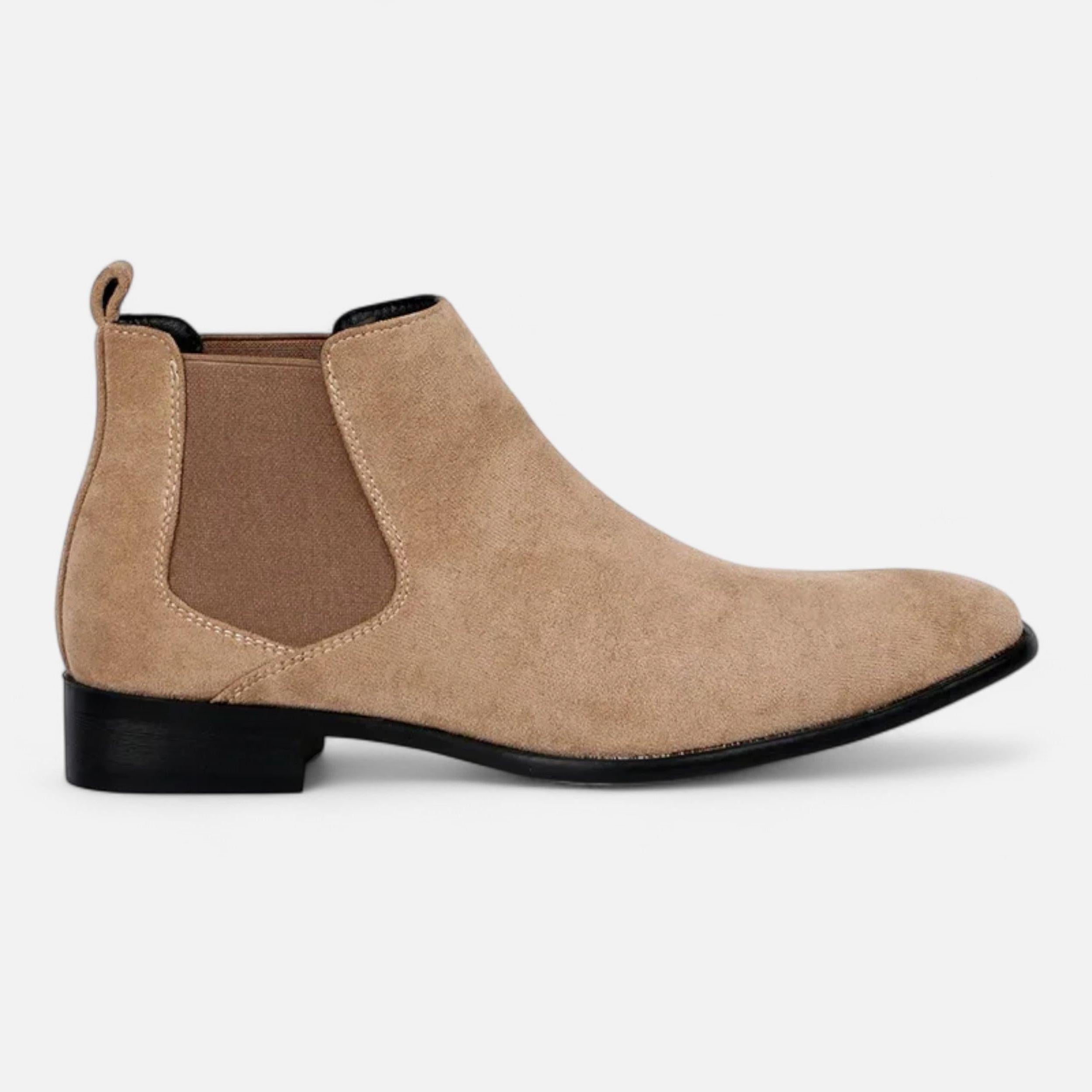 Men's Suede Chelsea Boots | Square-Toe Design | Casual & Formal Versatile Footwear