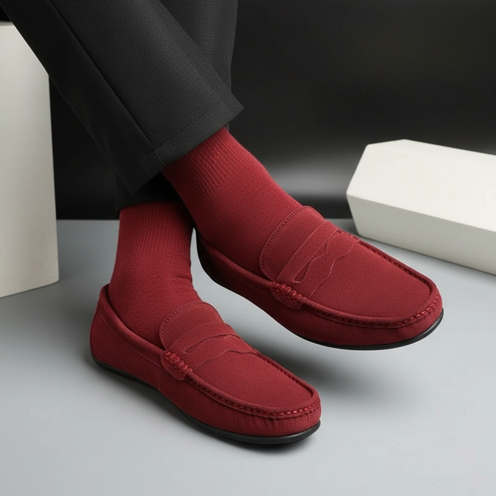 Men's Suede Classic Loafers | Stylish Casual Footwear for Everyday Wear