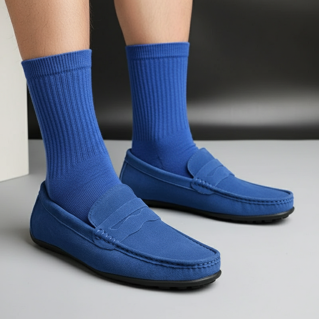 Men's Suede Classic Loafers | Stylish Casual Footwear for Everyday Wear