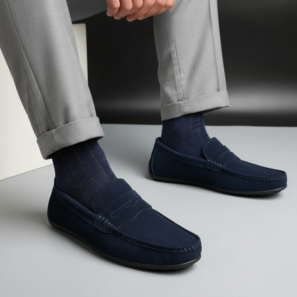 Men's Suede Classic Loafers | Stylish Casual Footwear for Everyday Wear