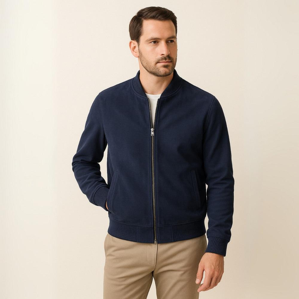 Men's Suede Jacket | Classic Old Money Style | Casual Outerwear for Men