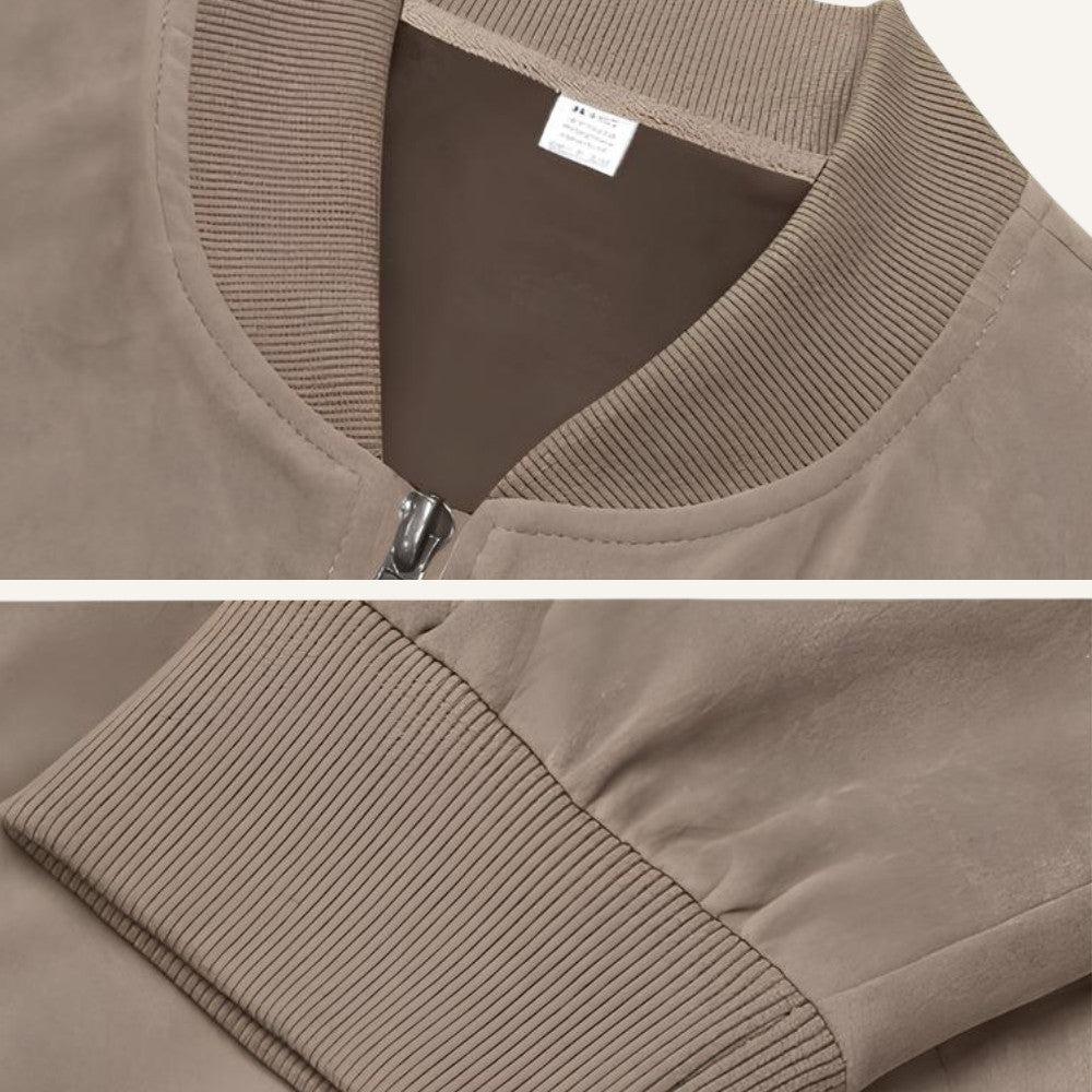 Men's Suede Jacket | Classic Old Money Style | Casual Outerwear for Men