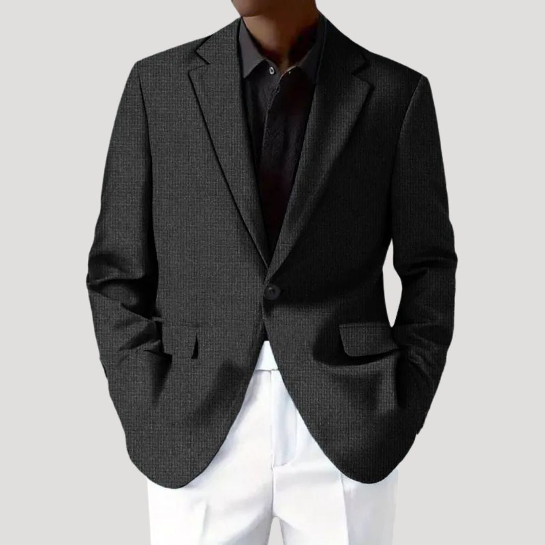 Men's Lightweight Textured Blazer | Tailored Fit | Smart-Casual Jacket for Versatile Wear