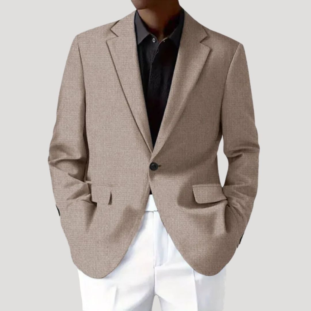 Men's Lightweight Textured Blazer | Tailored Fit | Smart-Casual Jacket for Versatile Wear