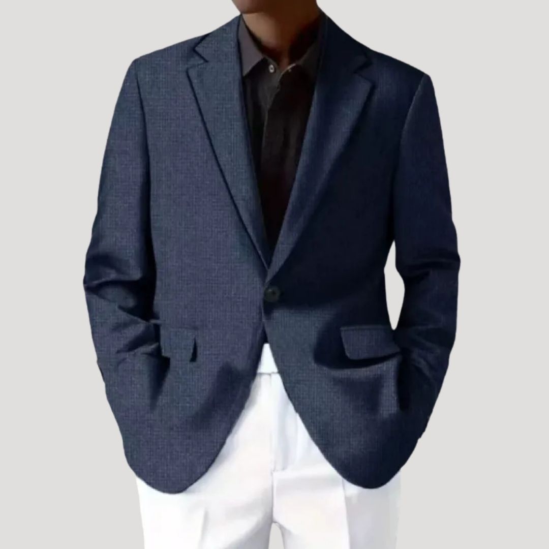 Men's Lightweight Textured Blazer | Tailored Fit | Smart-Casual Jacket for Versatile Wear
