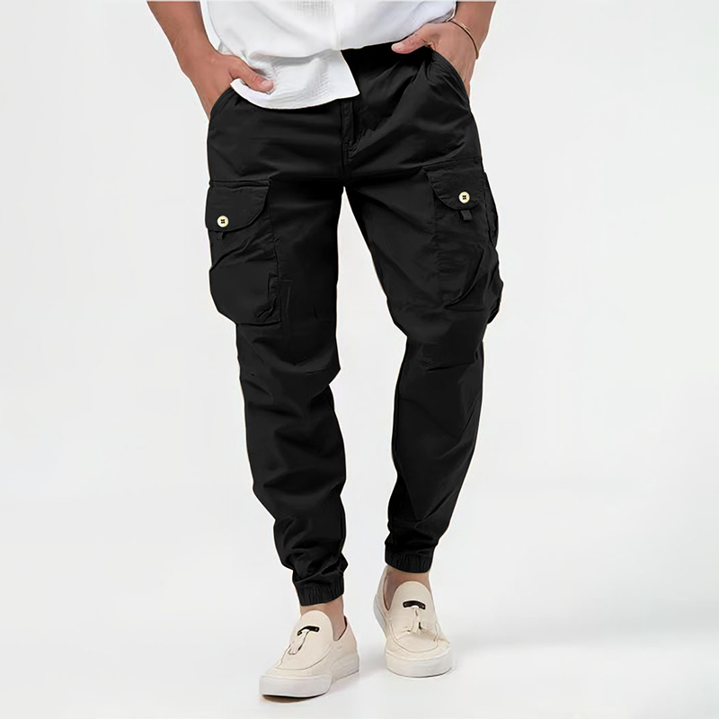 Men's Cargo Pants with Drawstring Waist | Durable Fabric | Casual Outdoor & Everyday Wear