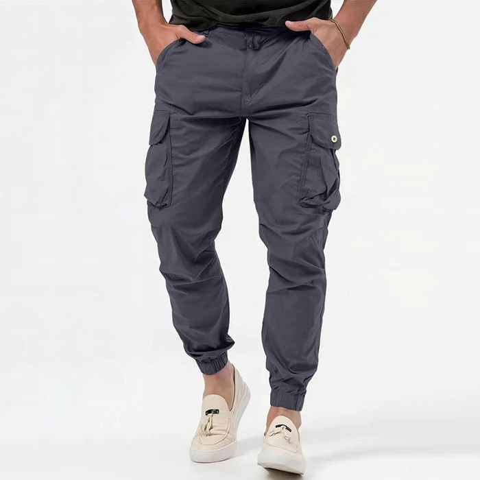 Men's Cargo Pants with Drawstring Waist | Durable Fabric | Casual Outdoor & Everyday Wear