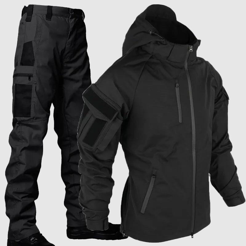 Men's Waterproof Durable Outdoor Set - Heavy-Duty Rain Gear for All-Weather Use