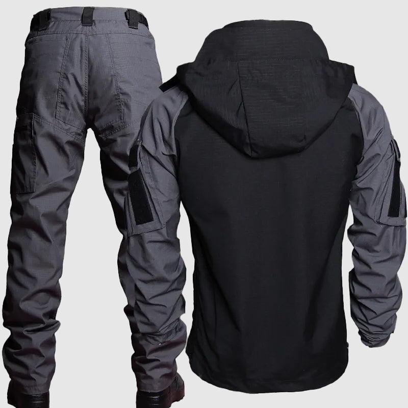 Men's Waterproof Durable Outdoor Set - Heavy-Duty Rain Gear for All-Weather Use