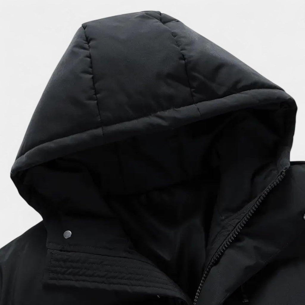 Men's Waterproof Insulated Puffer Jacket - Warm Outdoor Coat for Hiking and Winter Activities