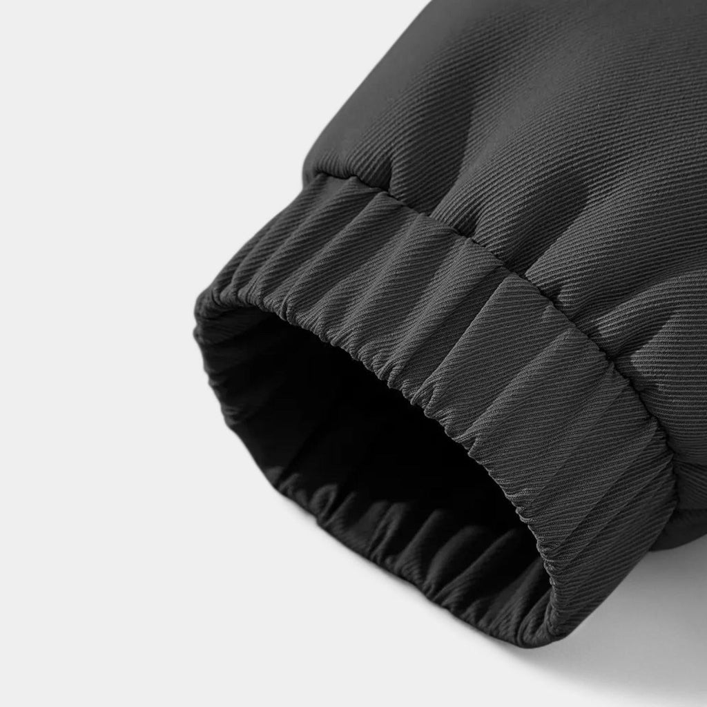 Men's Waterproof Twill Harrington Jacket with Fleece Lining for Casual and Outdoor Use