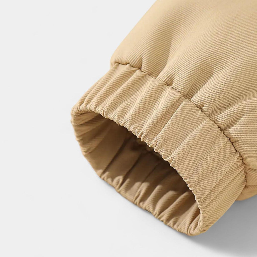 Men's Waterproof Twill Harrington Jacket with Fleece Lining for Casual and Outdoor Use