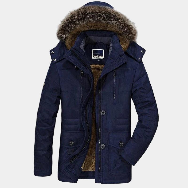 Men's Winter Parka with Fur Collar | Insulated, Waterproof, Outdoor Jacket