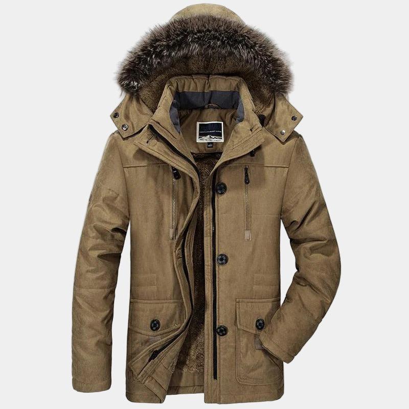 Men's Winter Parka with Fur Collar | Insulated, Waterproof, Outdoor Jacket