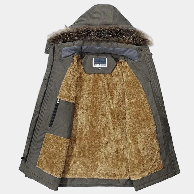 Men's Winter Parka with Fur Collar | Insulated, Waterproof, Outdoor Jacket