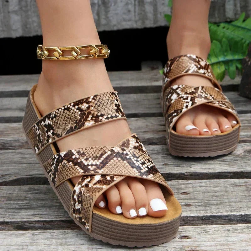 Orthopaedic Platform Sandals for Comfort and Support - Stylish Everyday Footwear for Women