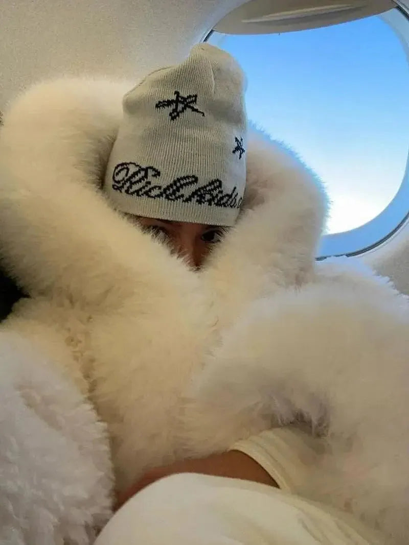 Oversized Faux Fur Hooded Winter Coat for Women - Cozy and Stylish Outerwear