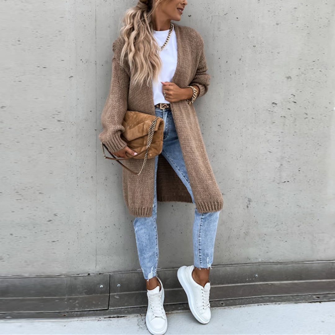 Oversized Knit Cardigan for Women | Cozy Long Duster | Casual Layering Piece for Everyday Wear