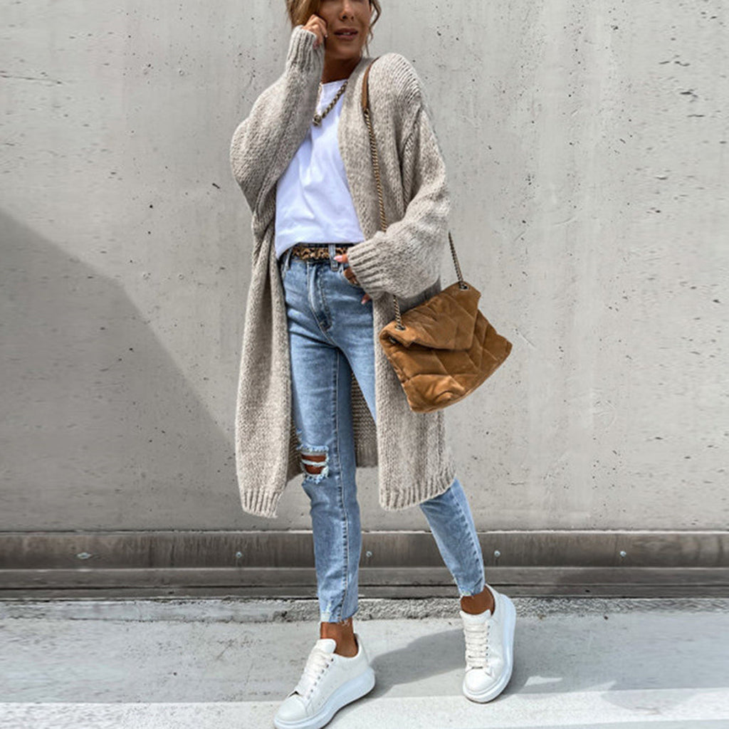 Oversized Knit Cardigan for Women | Cozy Long Duster | Casual Layering Piece for Everyday Wear
