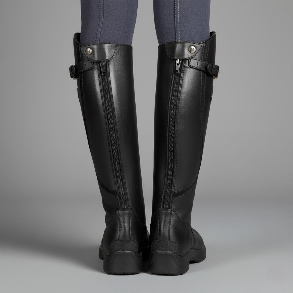 Leather Orthopaedic Riding Boots - Comfortable and Durable Design for Outdoor Equestrian Use