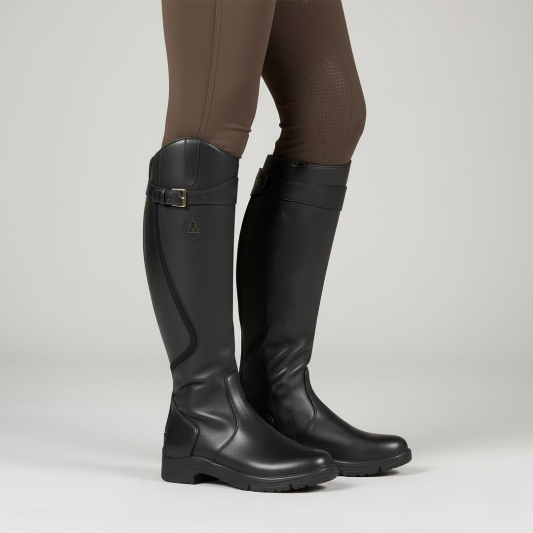 Leather Orthopaedic Riding Boots - Comfortable and Durable Design for Outdoor Equestrian Use