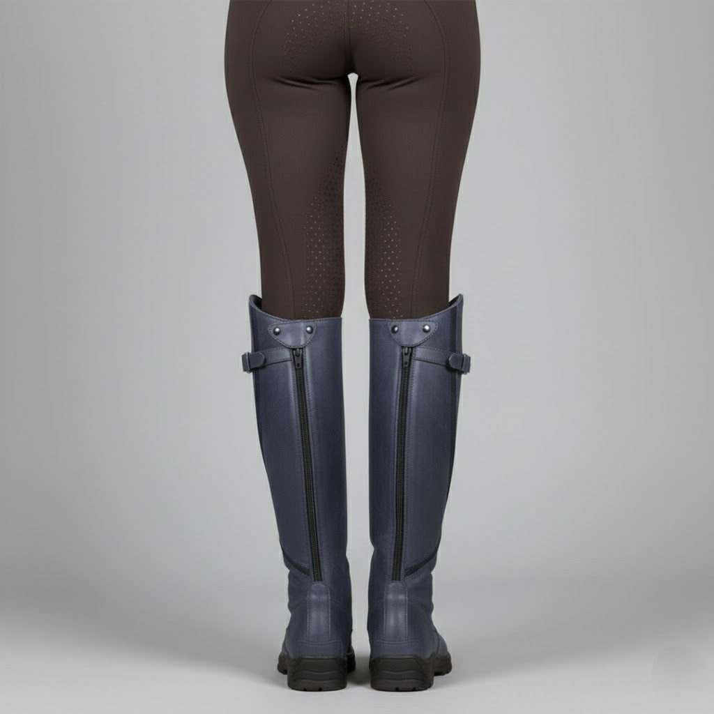 Leather Orthopaedic Riding Boots - Comfortable and Durable Design for Outdoor Equestrian Use