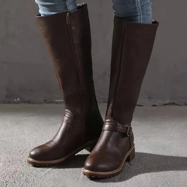 Premium Orthopedic Leather Boots for Women - Stylish Comfort Footwear