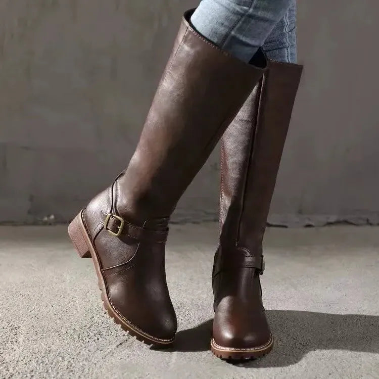 Premium Orthopedic Leather Boots for Women - Stylish Comfort Footwear