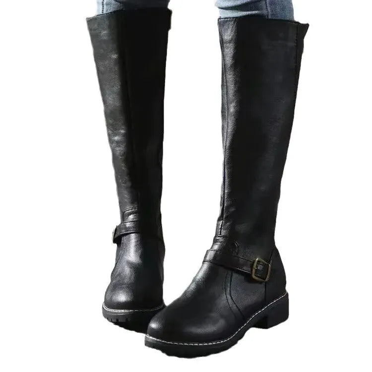 Premium Orthopedic Leather Boots for Women - Stylish Comfort Footwear