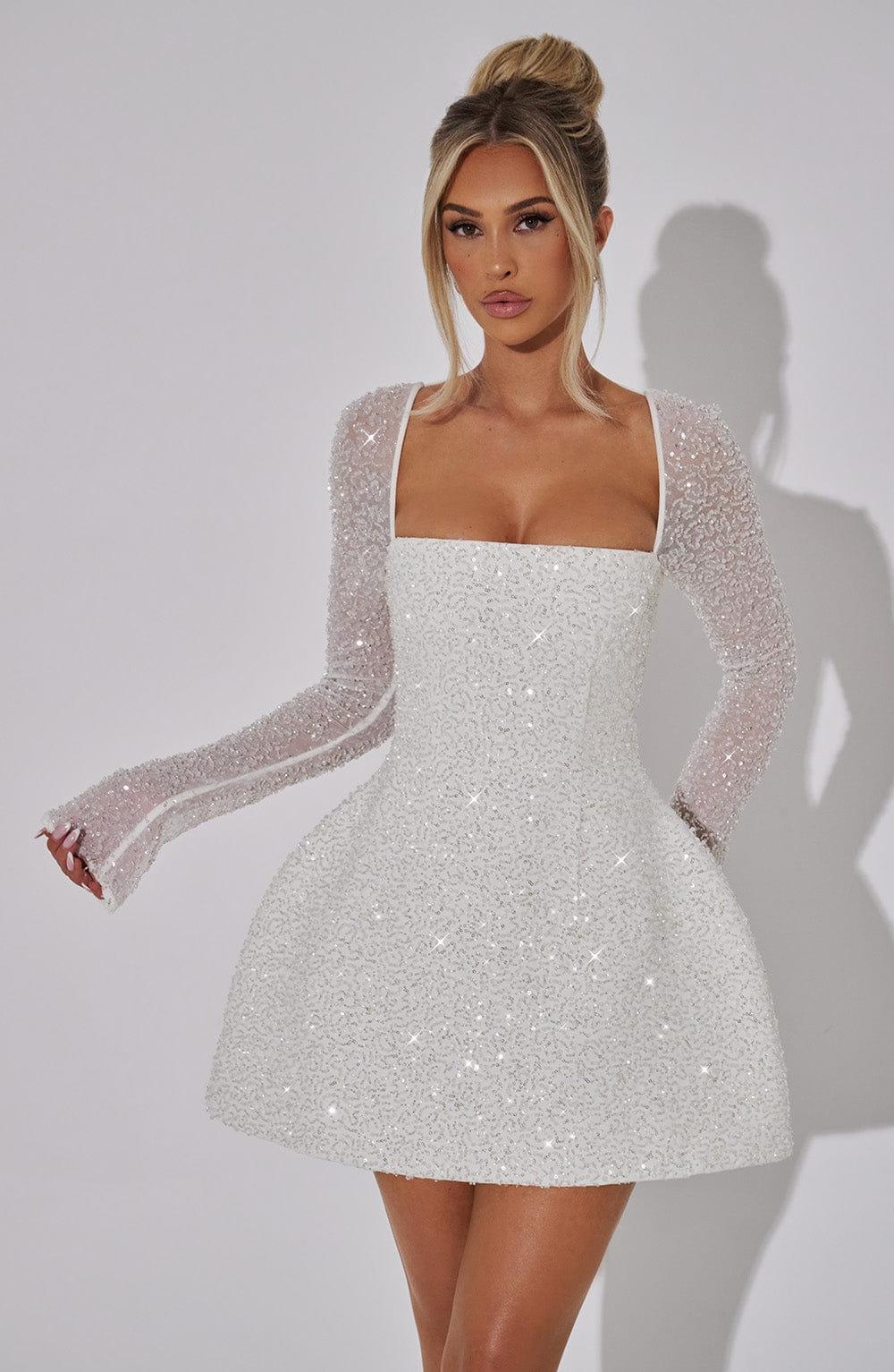 Shimmering Mini Dress for Women | Trendy Party Wear | Elegant Evening Style