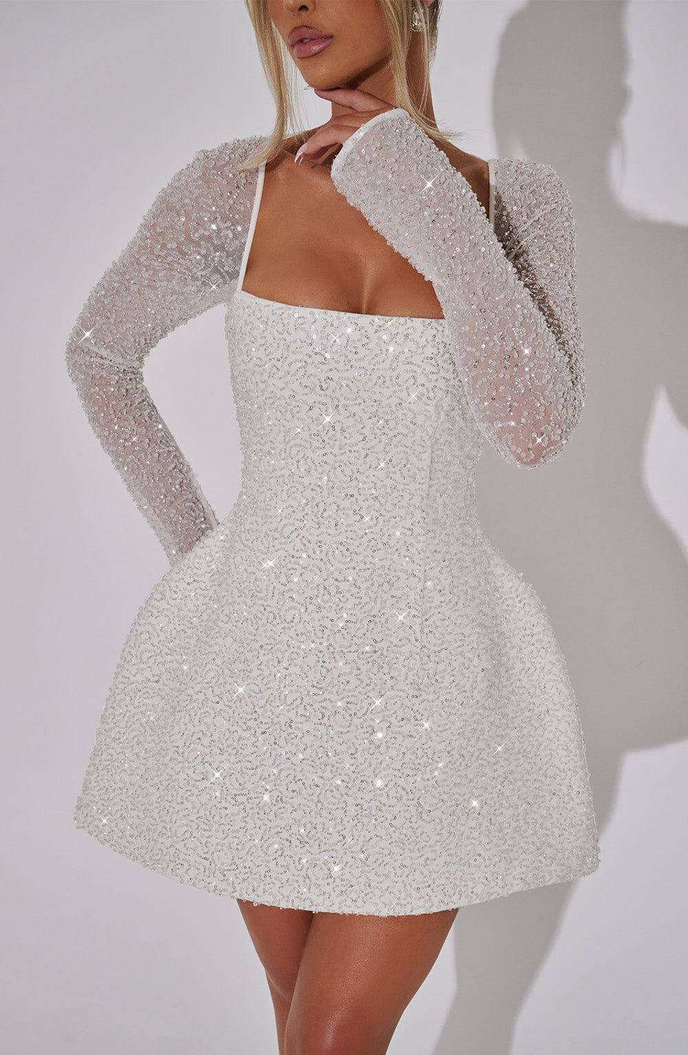 Shimmering Mini Dress for Women | Trendy Party Wear | Elegant Evening Style