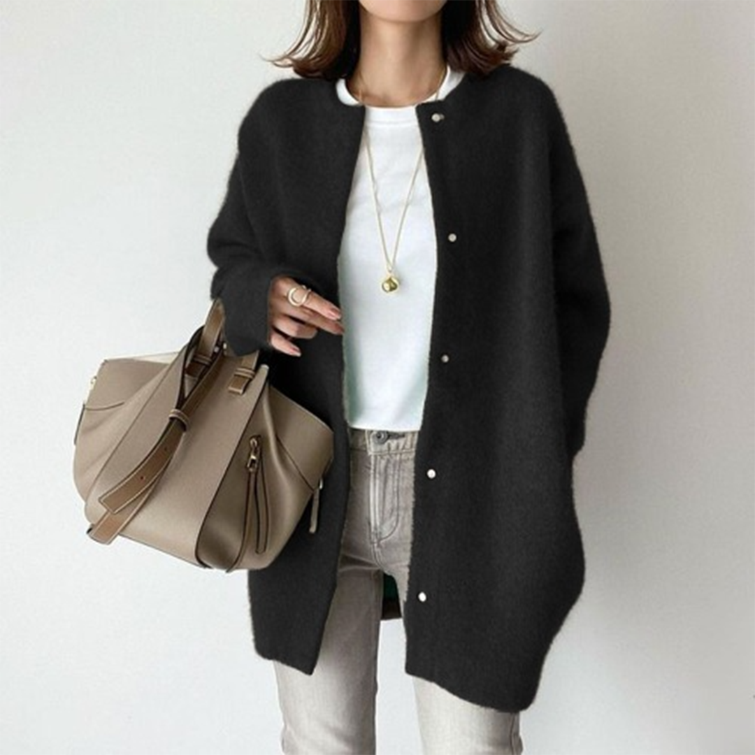 Soft Knit Long Cardigan for Women | Relaxed Fit | Cozy Layering Essential for Everyday Wear