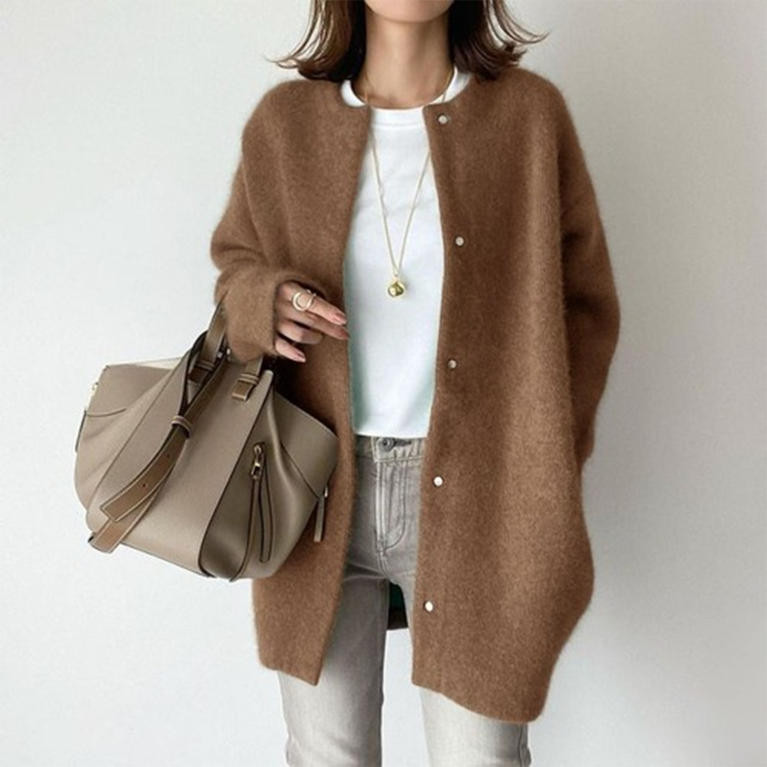 Soft Knit Long Cardigan for Women | Relaxed Fit | Cozy Layering Essential for Everyday Wear