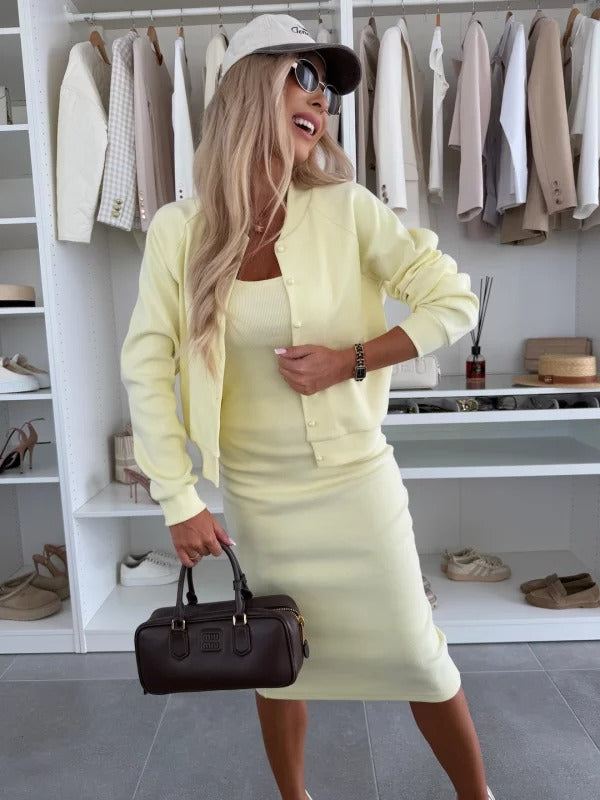 Two-Piece Summer Dress Set | Lightweight Fabric | Casual Style | Ideal for Events and Parties