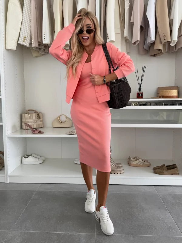 Two-Piece Summer Dress Set | Lightweight Fabric | Casual Style | Ideal for Events and Parties