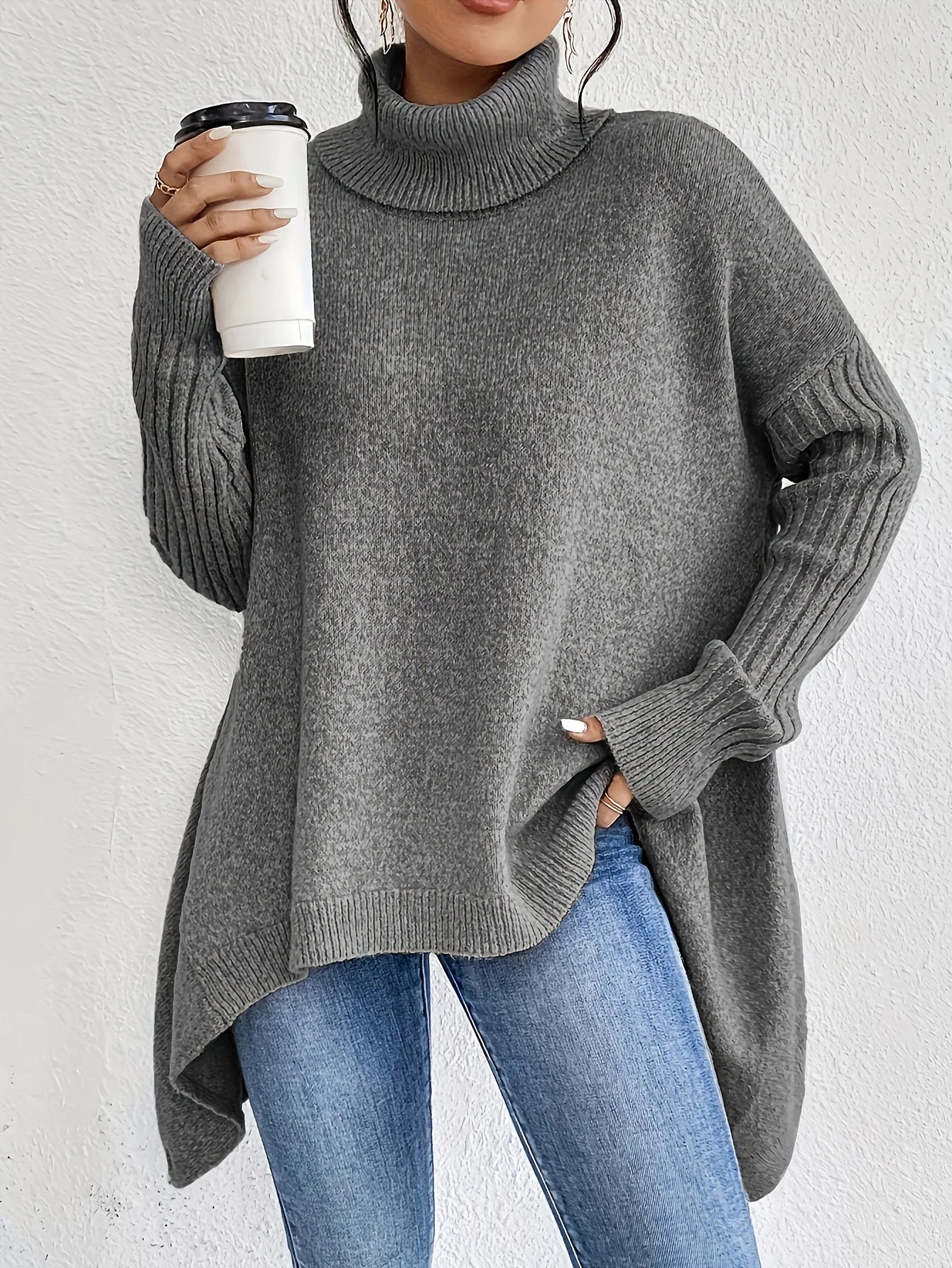 Cashmere Turtleneck Sweater for Women | Cozy Knit Design | Winter Essential for Cold Weather Wear