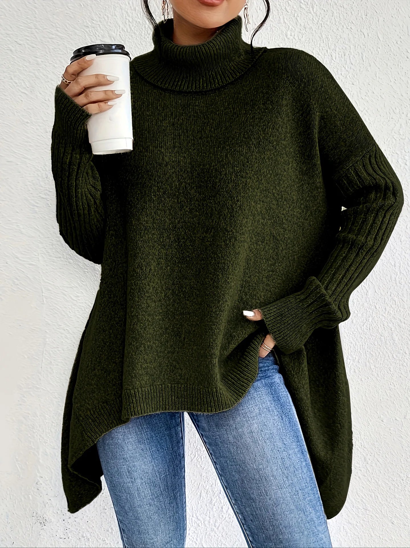 Cashmere Turtleneck Sweater for Women | Cozy Knit Design | Winter Essential for Cold Weather Wear