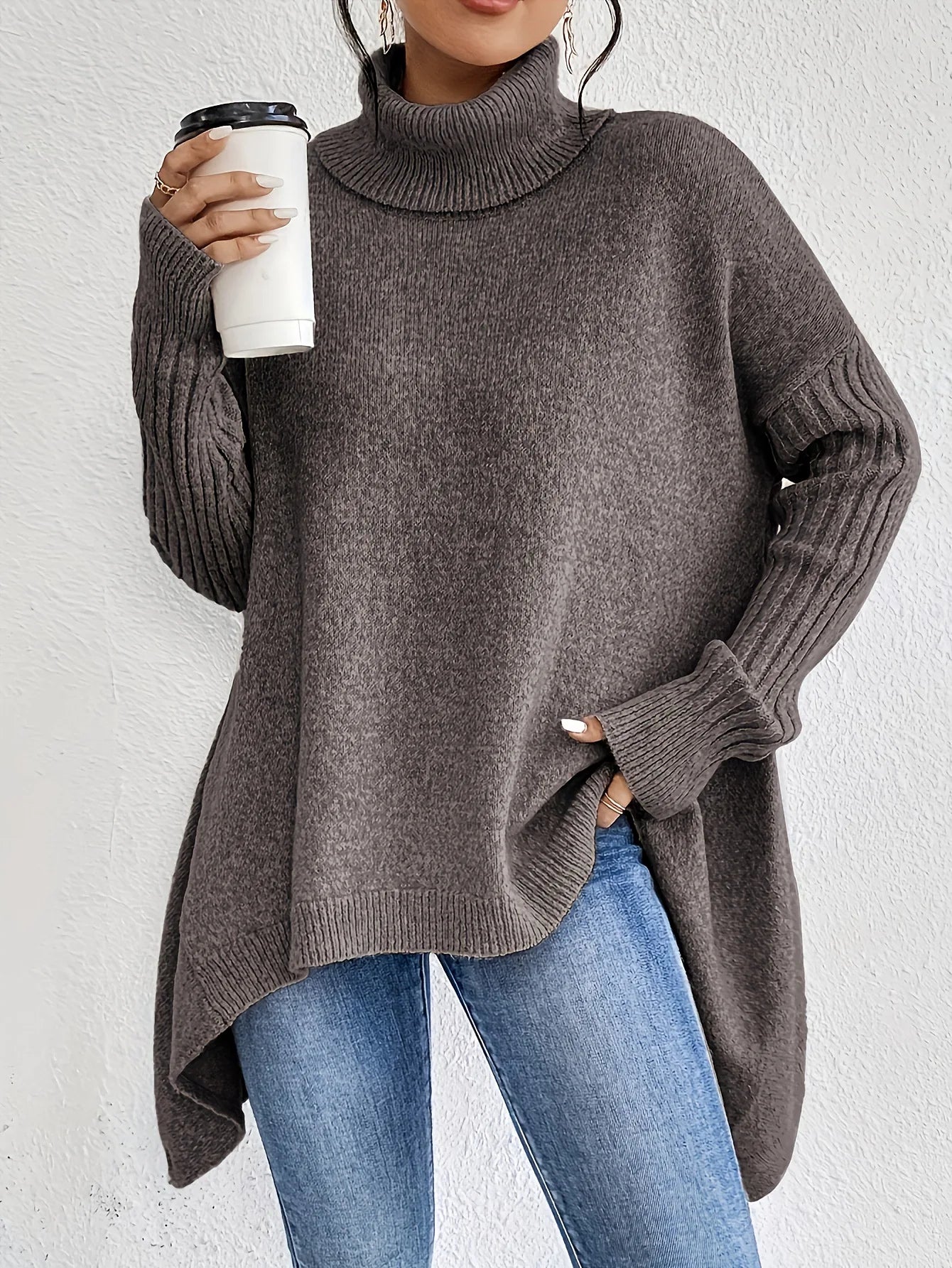 Cashmere Turtleneck Sweater for Women | Cozy Knit Design | Winter Essential for Cold Weather Wear